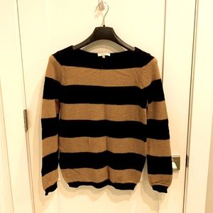 Black and Tan Madewell Softstripe Pullover Sweater Size Small